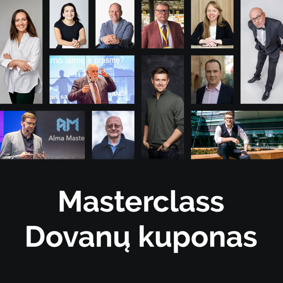 Vieno Masterclass dovanų kuponas